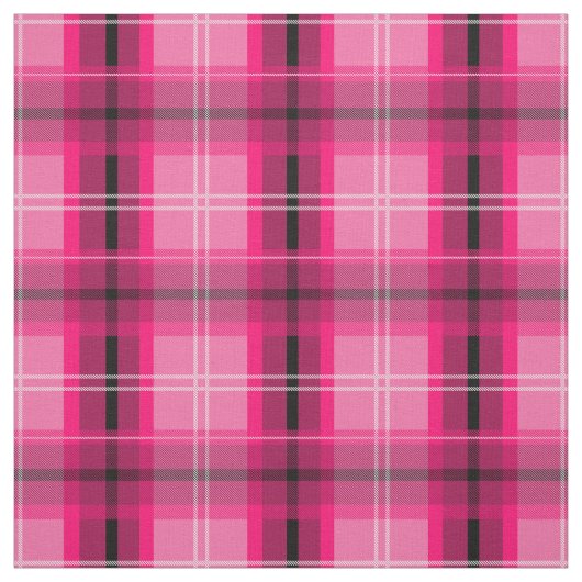Tissu écossais rose plaid (Échantillon)