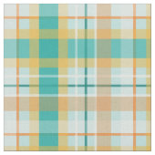 Tissu écossais turquoise et or (Fermer)