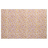 Tissu Écriture chic couleur violet jaune guépard (Fat Quarter)