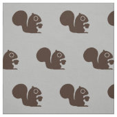 Tissu Écureuil avec le motif d'écrou (Échantillon)