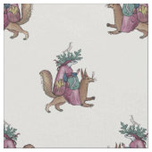 Tissu Écureuil médiéval (Fermer)