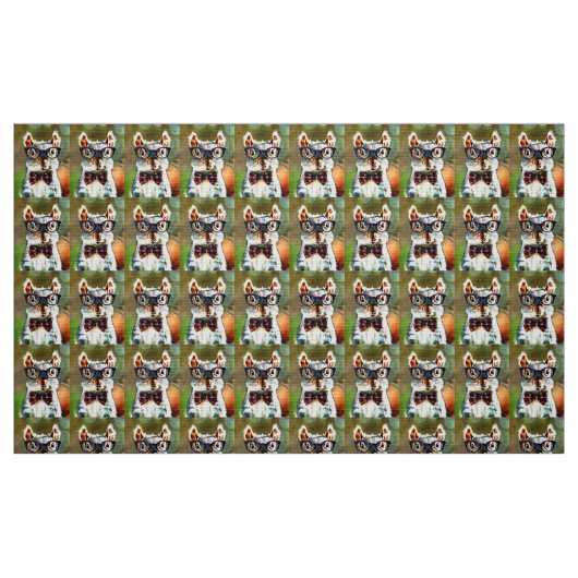 Tissu Écureuil mignon (Fat Quarter)