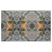 Tissu Écureuil mignon et son écrou (Fat Quarter)