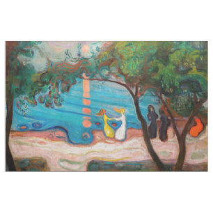 Tissu Edvard Munch - Danse sur la plage