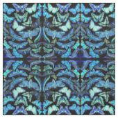 Tissu éffrayant de noir bleu de mites de papillons (Échantillon)