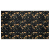 Tissu Éffrayant halloween gothique chat noir et citrouil (Fat Quarter)