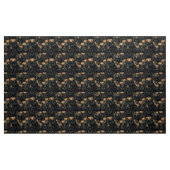 Tissu Éffrayant halloween gothique chat noir et citrouil (Yard)