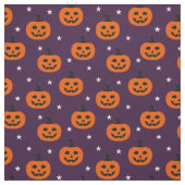 Tissu Éffrayant Halloween Jack O Lanterns & Stars (Échantillon)