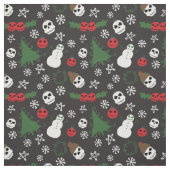Tissu Éffrayant Noël Déplaisant Goth Fête à thème (Échantillon)
