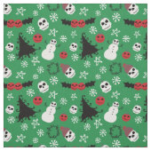 Tissu Éffrayant Noël Déplaisant Goth Fête à thème (Échantillon)