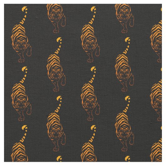 Tissu Égrappage de tribal de tigre (Fermer)