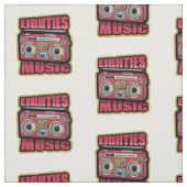 Tissu Eighties Music Stéréo (Échantillon)
