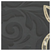 Tissu Élégance en or et noir (Fermer)