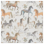 Tissu Élégance équine : Cheval Whimsy (fermé)