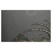 Tissu Élégance mécanique, l'araignée dans le noir. (Fat Quarter)