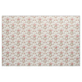 Tissu Élégant Arrière - plan Floral-Blanc Rococo (Fat Quarter)