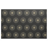 Tissu Élégant Black Gold Chevron Star (Fat Quarter)