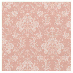 Tissu Élégant Chic Floral Chic Damask-Peach