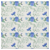 Tissu Élégant cornfleurs aquarelle (Échantillon)