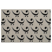 Tissu élégant de clef basse (Fat Quarter)