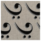 Tissu élégant de clef basse (Échantillon)