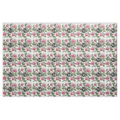 Tissu Élégant floral et monogramme (Yard)