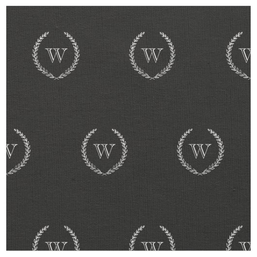 Tissu Élégant monogramme (Fermer)