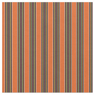 Tissu Elégant motif à rayures tendance l Orange