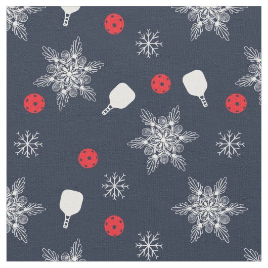 Tissu Élégant motif de pickleball de Noël, (Fermer)