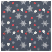 Tissu Élégant motif de pickleball de Noël, (Échantillon)