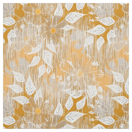 Tissu Elégant motif floral. (Échantillon)