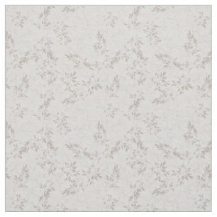 Tissu Elégant Neutre Botanique Beige Leaf Line Art