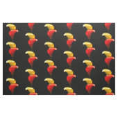 Tissu Elégant or et Crimson Calla Lilies (Yard)