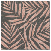 Tissu Élégant or rose feuilles tropicaux (Fermer)