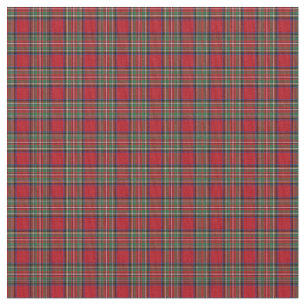 Tissu Élégant Plaid Stewart Red Green Tartan