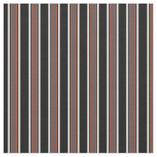 Tissu Élégant rétro noir et bordeaux motif strié