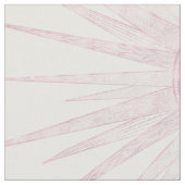 Tissu Elégant rose Sun Moon Doodle Mandala White Design (Fermer)