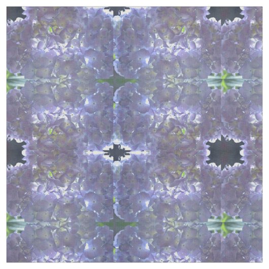 Tissu élégant violet fleuri clair Lavender Hydrangea (Échantillon)