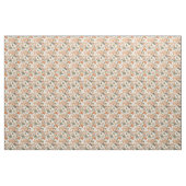Tissu Elégante aquarelle orangée hydrangée (Yard)
