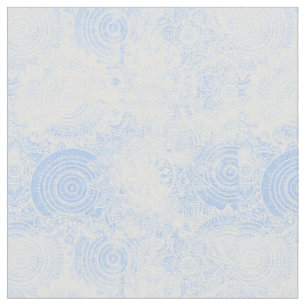 Tissu Elégante collection de mandala bleu blanc