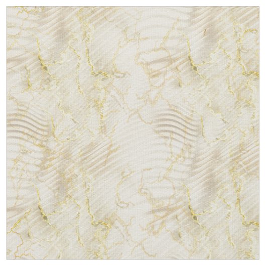 Tissu Elégante crème Ripple & or (Fermer)