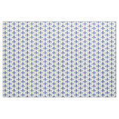 Tissu Elégante Fleur de Lis Bleue (Yard)