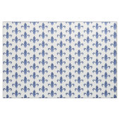 Tissu Elégante Fleur de Lis Bleue (Fat Quarter)