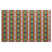 Tissu Élégante fleur florale orange classique (Yard)