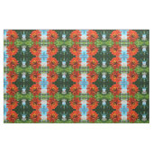 Tissu Élégante fleur florale orange classique (Fat Quarter)