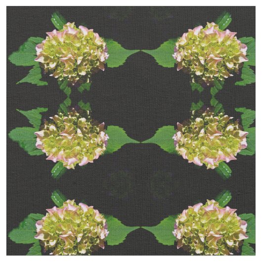 Tissu Élégante fleur jaune rose Hydrangea (Fermer)