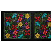 Tissu Élégante Flore populaire latine | Noir (Fat Quarter)