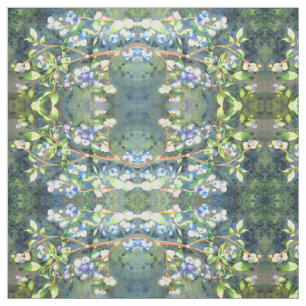 Tissu Elégante peinture à l'aquarelle de bleuet
