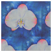 Tissu Elégante peinture d'orchidée rose blanche (Fermer)
