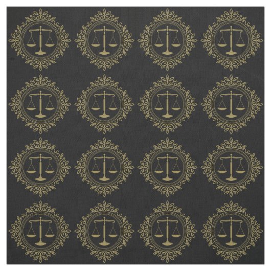 Tissu Élégantes échelles de justice| Avocat (Échantillon)